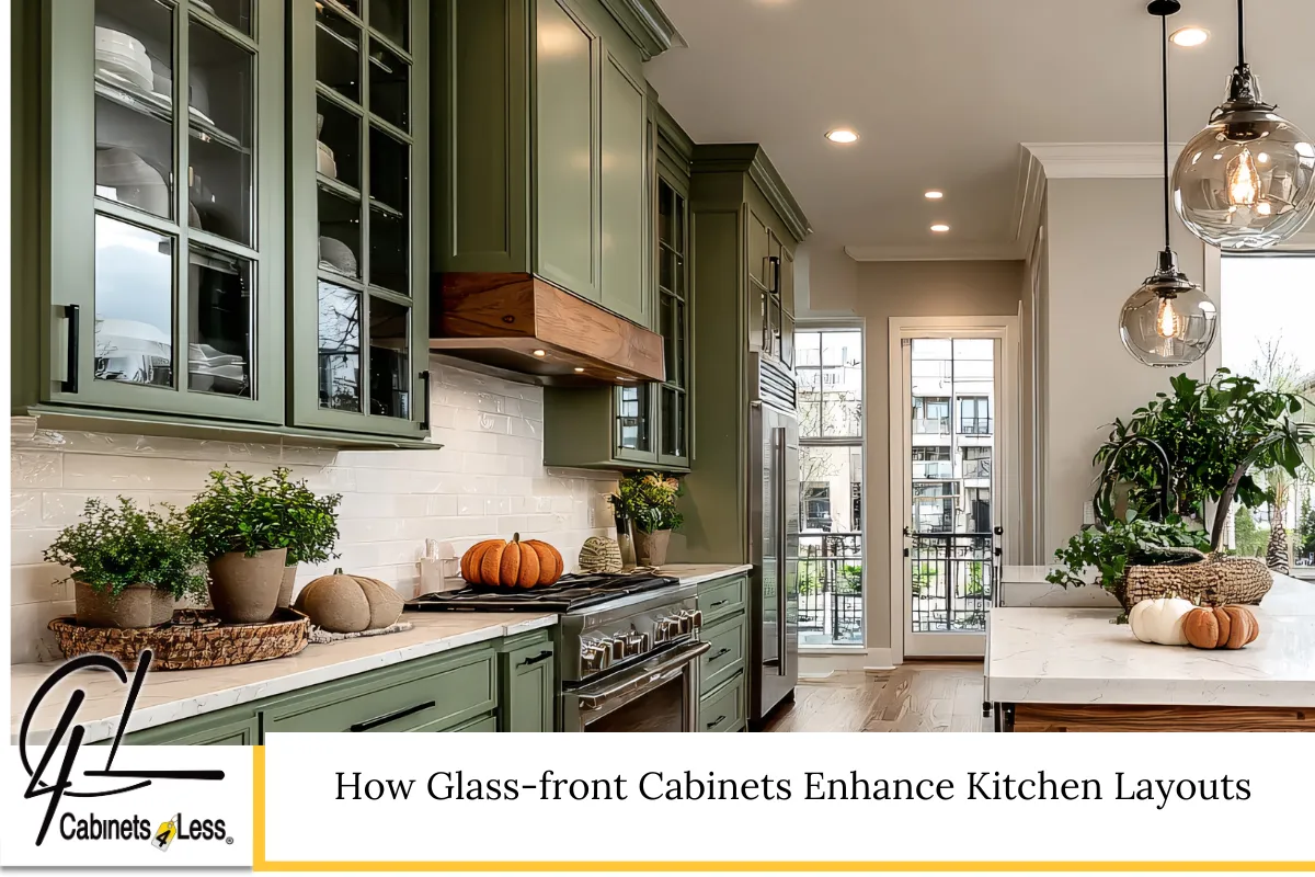 How Glass-front Cabinets Enhance Kitchen Layouts