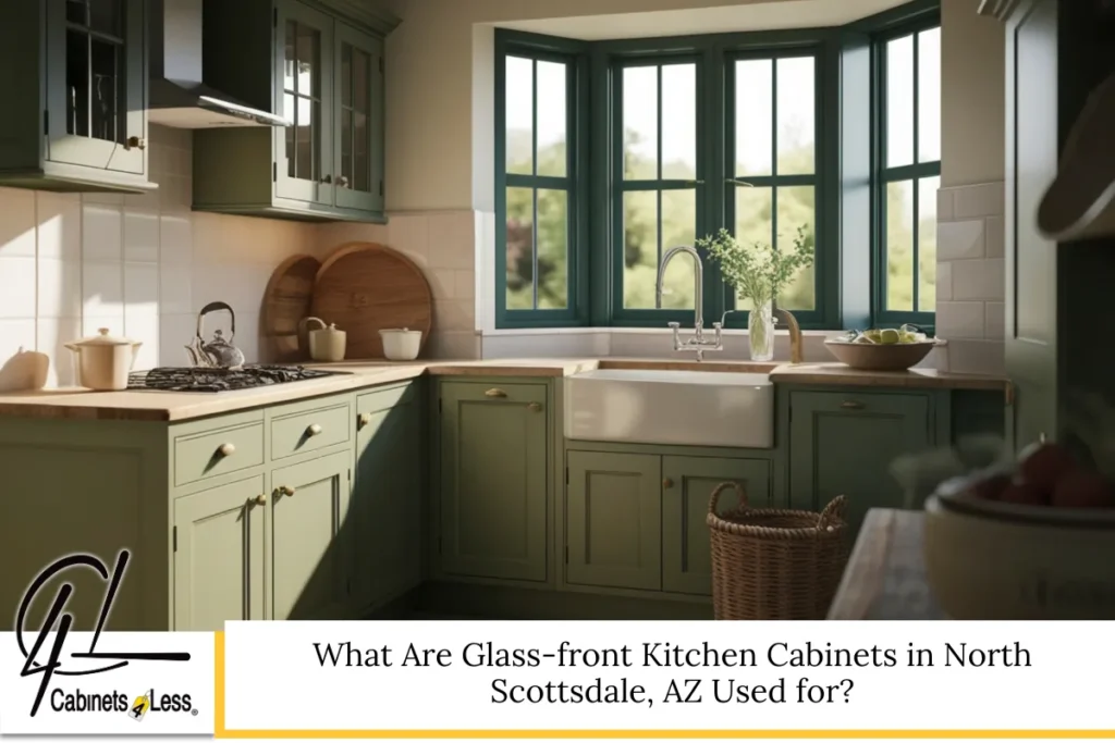 What Are Glass-front Kitchen Cabinets in North Scottsdale, AZ Used for?